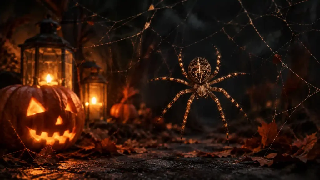 Spider on halloween