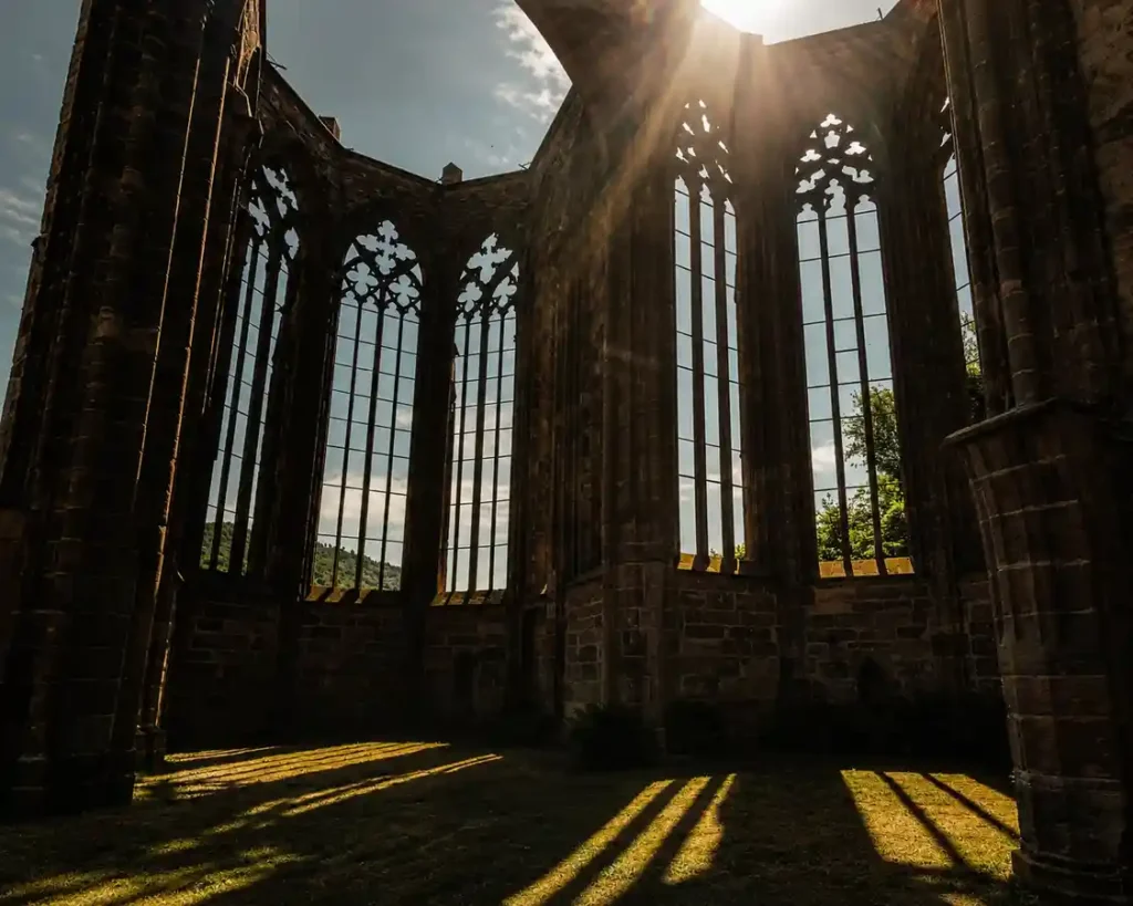 High Gothic ruins of the Wernerkapelle in Bacharach