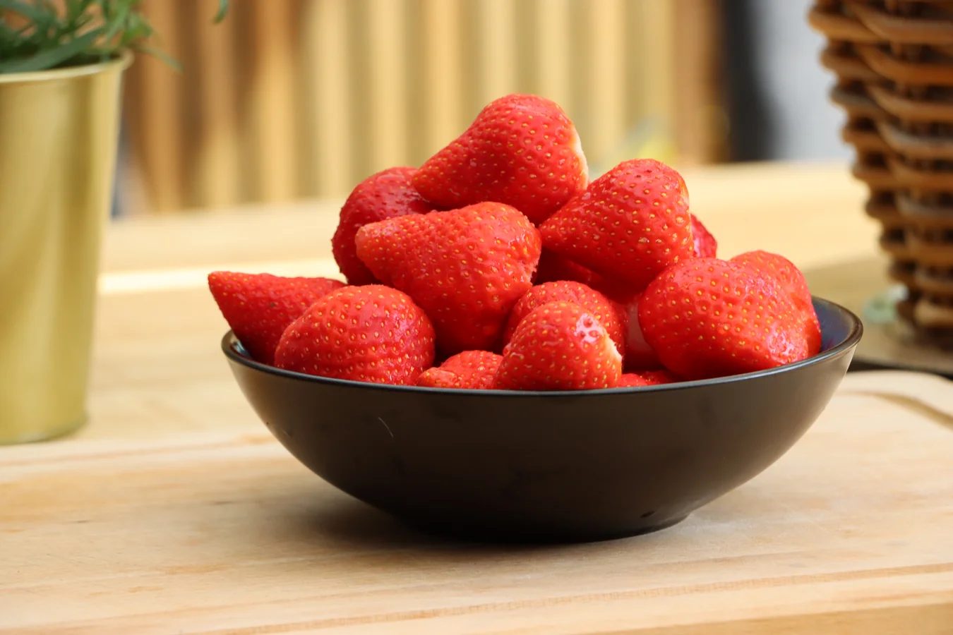 Strawberries in a bowl